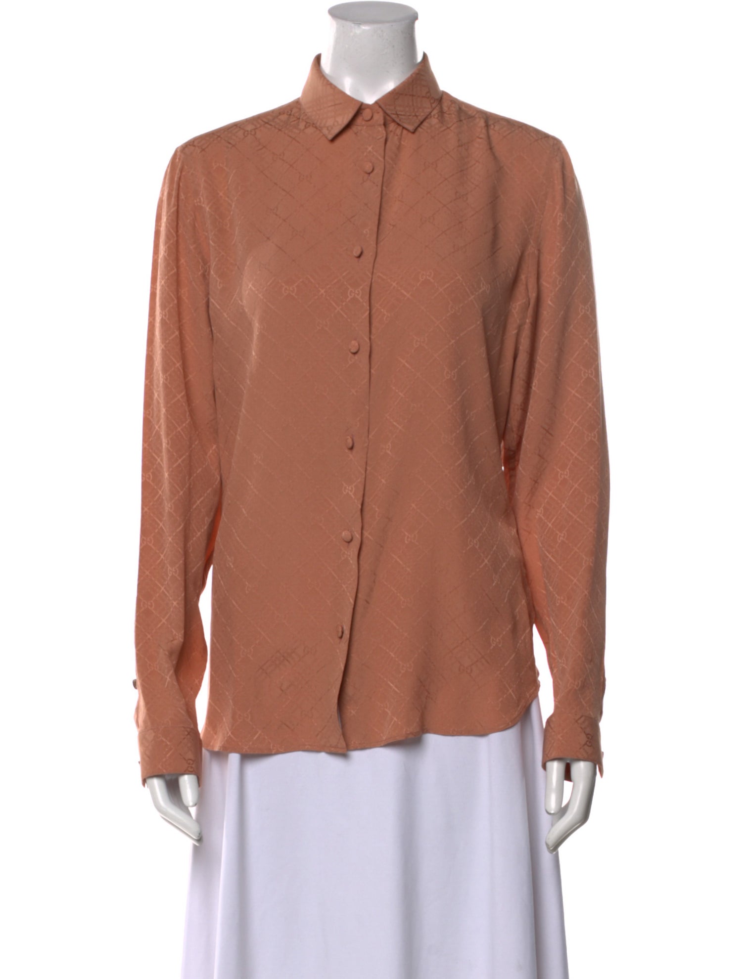 Gucci 2020 Silk Button-Up Top